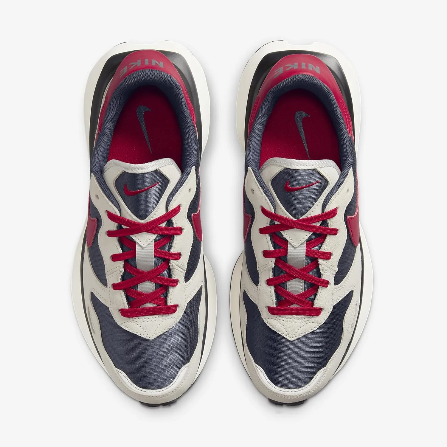 Nike Phoenix Waffle Women's Shoes (FD2196-400, Thunder Blue/Photon Dust/Wolf Grey/Gym Red)