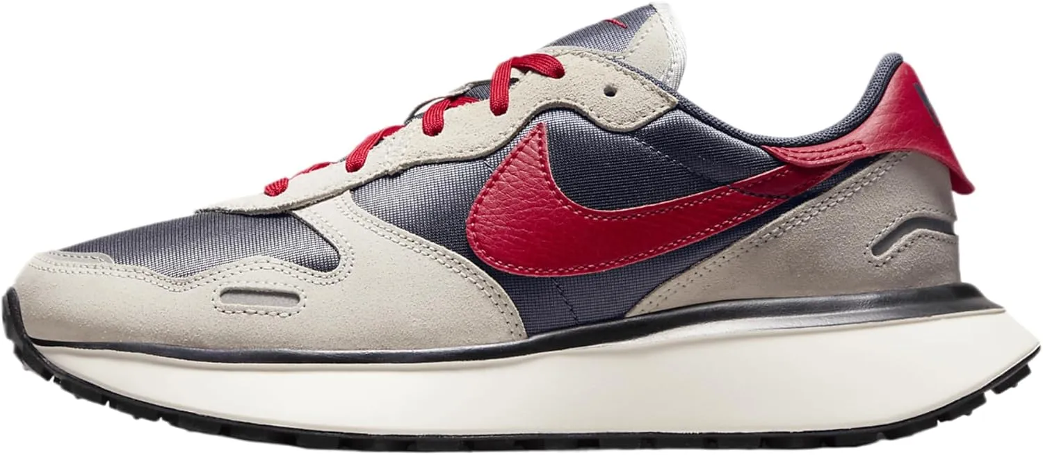 Nike Phoenix Waffle Women's Shoes (FD2196-400, Thunder Blue/Photon Dust/Wolf Grey/Gym Red)