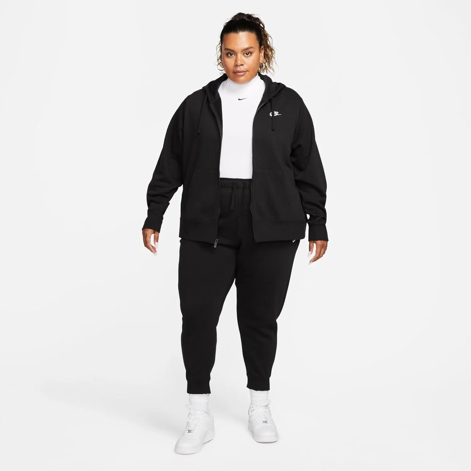 Nike Plus Size Sportswear Club Fleece Women's Full-Zip Hoodie