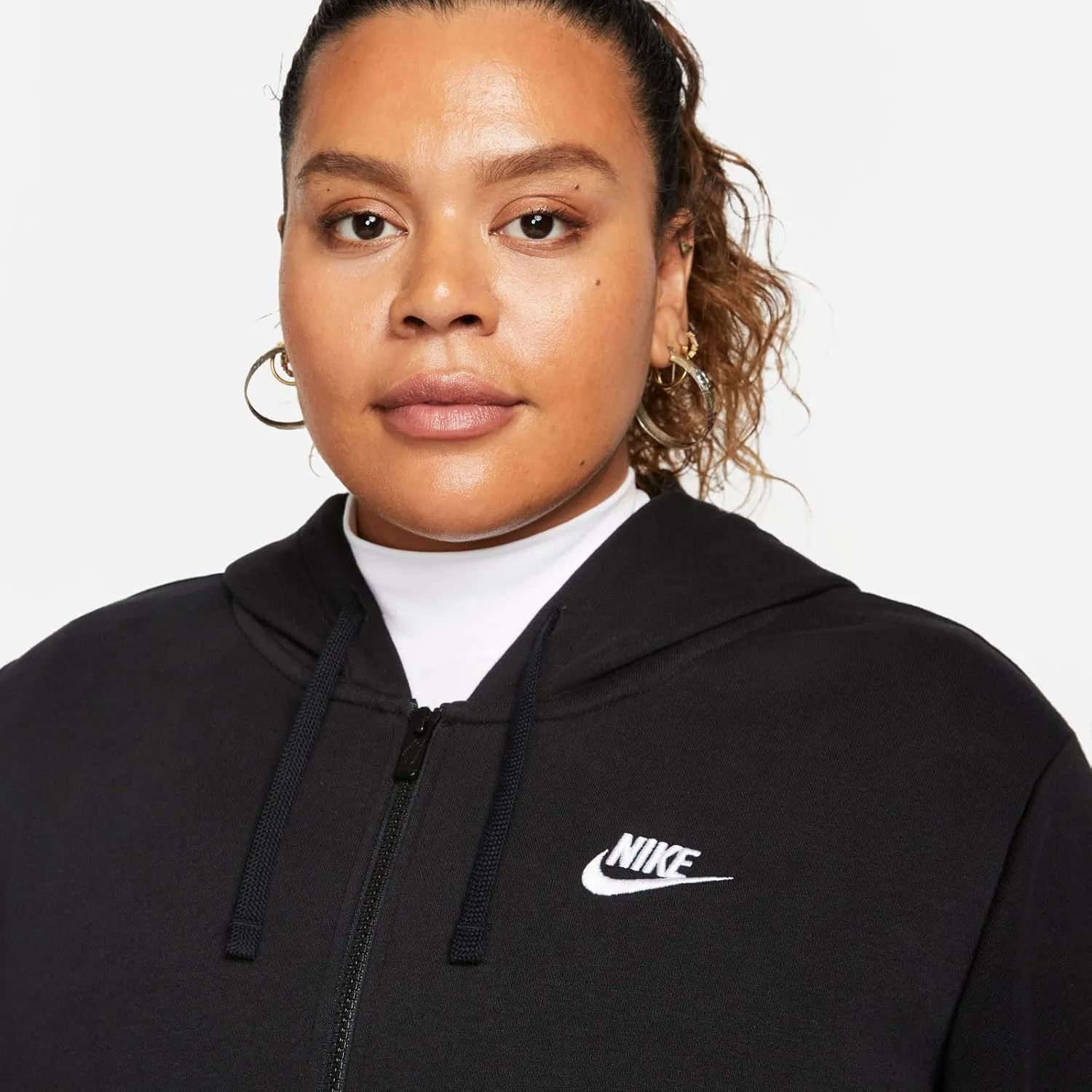Nike Plus Size Sportswear Club Fleece Women's Full-Zip Hoodie