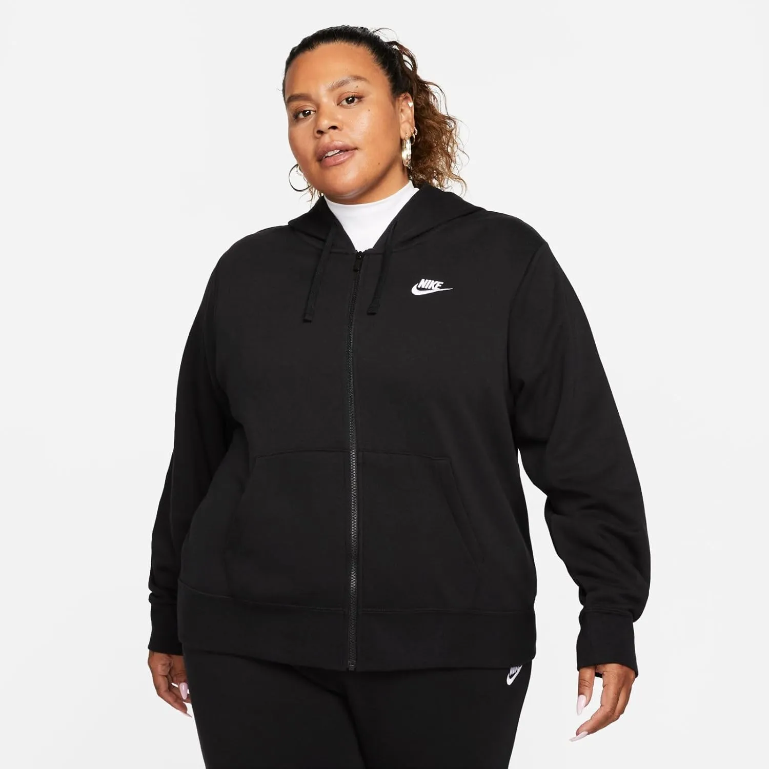 Nike Plus Size Sportswear Club Fleece Women's Full-Zip Hoodie