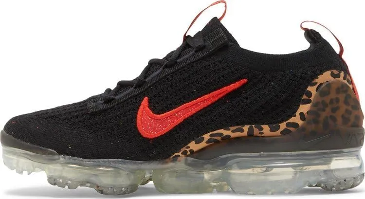 Nike Womens Air Vapormax Flyknit 2021 "Leopard Shoes (DH4090-001) - Size 5.5