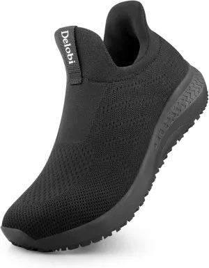 Non Slip Work Shoes for Men Food Service Slip On Chef Kitchen Shoes Waterproof Work Shoes Restaurant Slip Resistant Hospital Walking Sneakers Air Cushion Breathable Lightweight