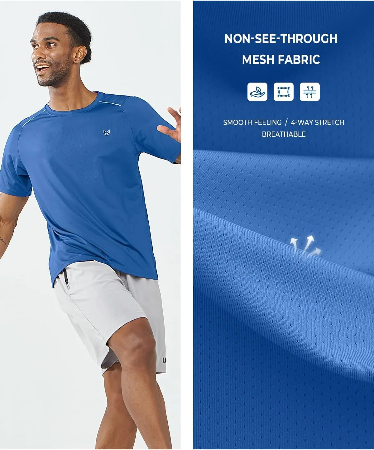 NORTHYARD Men's Athletic Running T-Shirts Workout Lightweight Short Sleeve Performance Shirts Top Tee