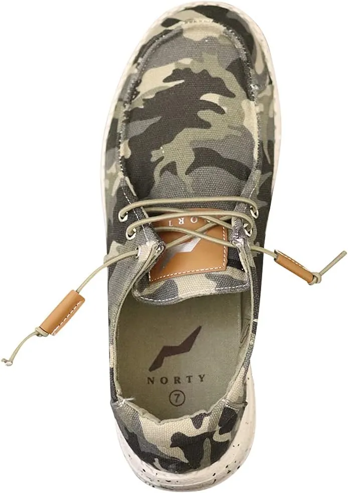 NORTY Women's Loafers & Slip-Ons - Casual Boat Shoes - Lace-Up Slip On Shoes Women