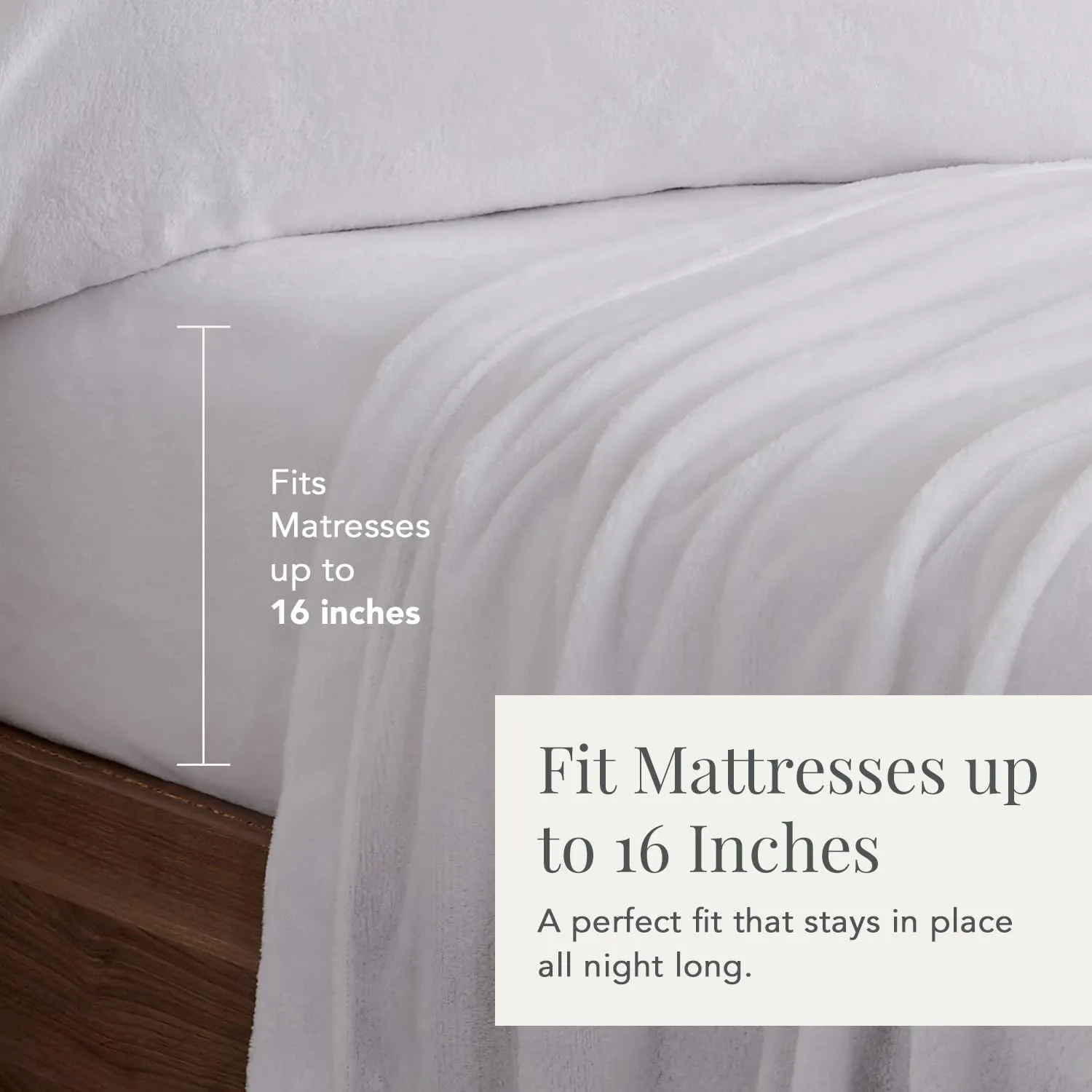 NY Loft Ultra Soft Micro Fleece Sheets Set with Extra Deep Pockets | Super Plush Polar Fleece | Velvet Plush Cozy Warmth | Tribeca Collection (Twin, White)