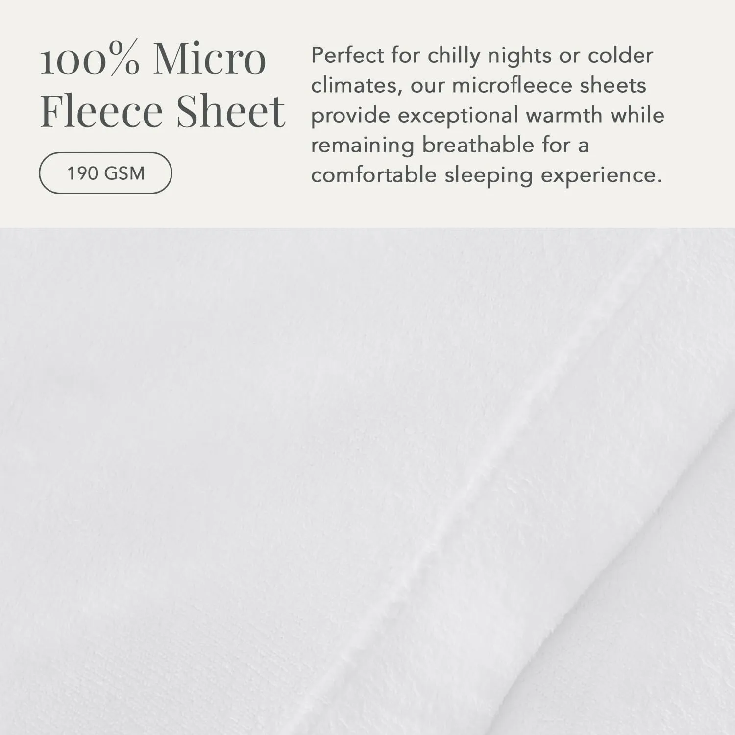 NY Loft Ultra Soft Micro Fleece Sheets Set with Extra Deep Pockets | Super Plush Polar Fleece | Velvet Plush Cozy Warmth | Tribeca Collection (Twin, White)
