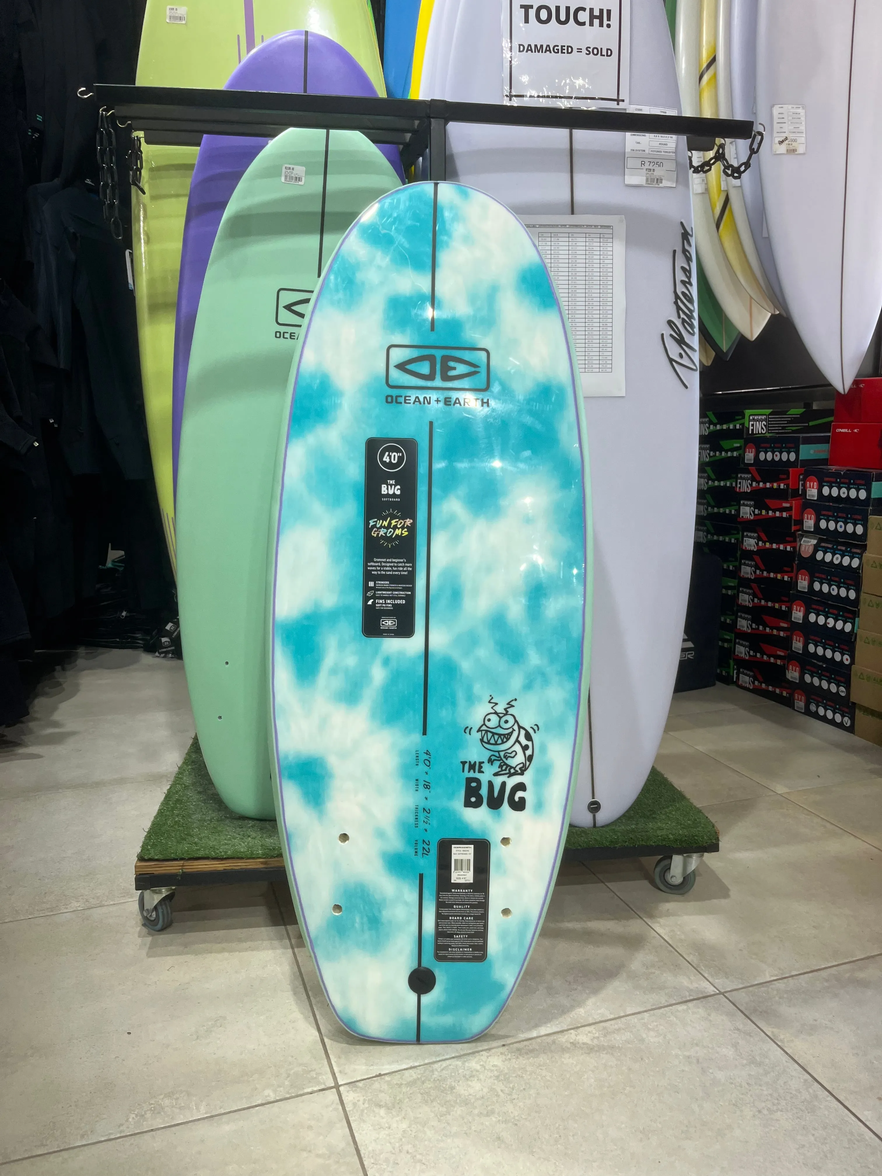 Ocean & Earth Bug Soft Top Surfboard 4' 0"