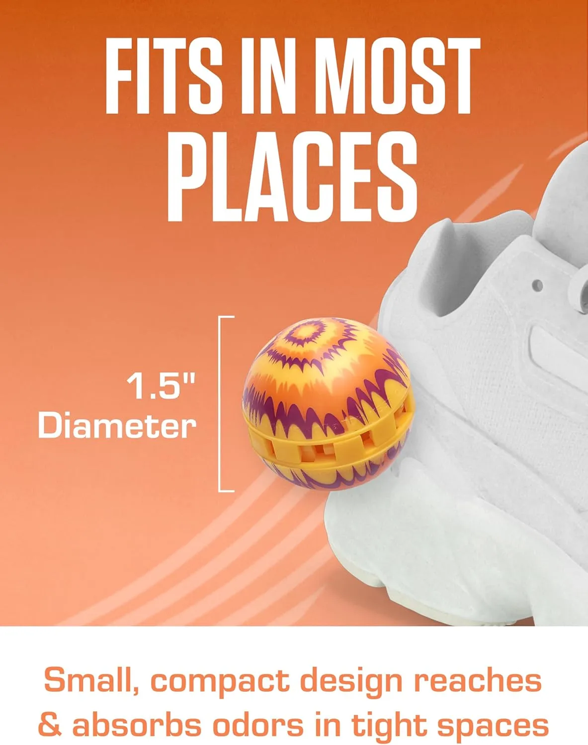 Odor-Fighting Shoe Fresheners, Eliminates Unpleasant Smells, Perfect For Sneakers, Gym Bags, Gear Bags, Drawers, Lockers, And More!, Fireside X-Mas, 6 Pack
