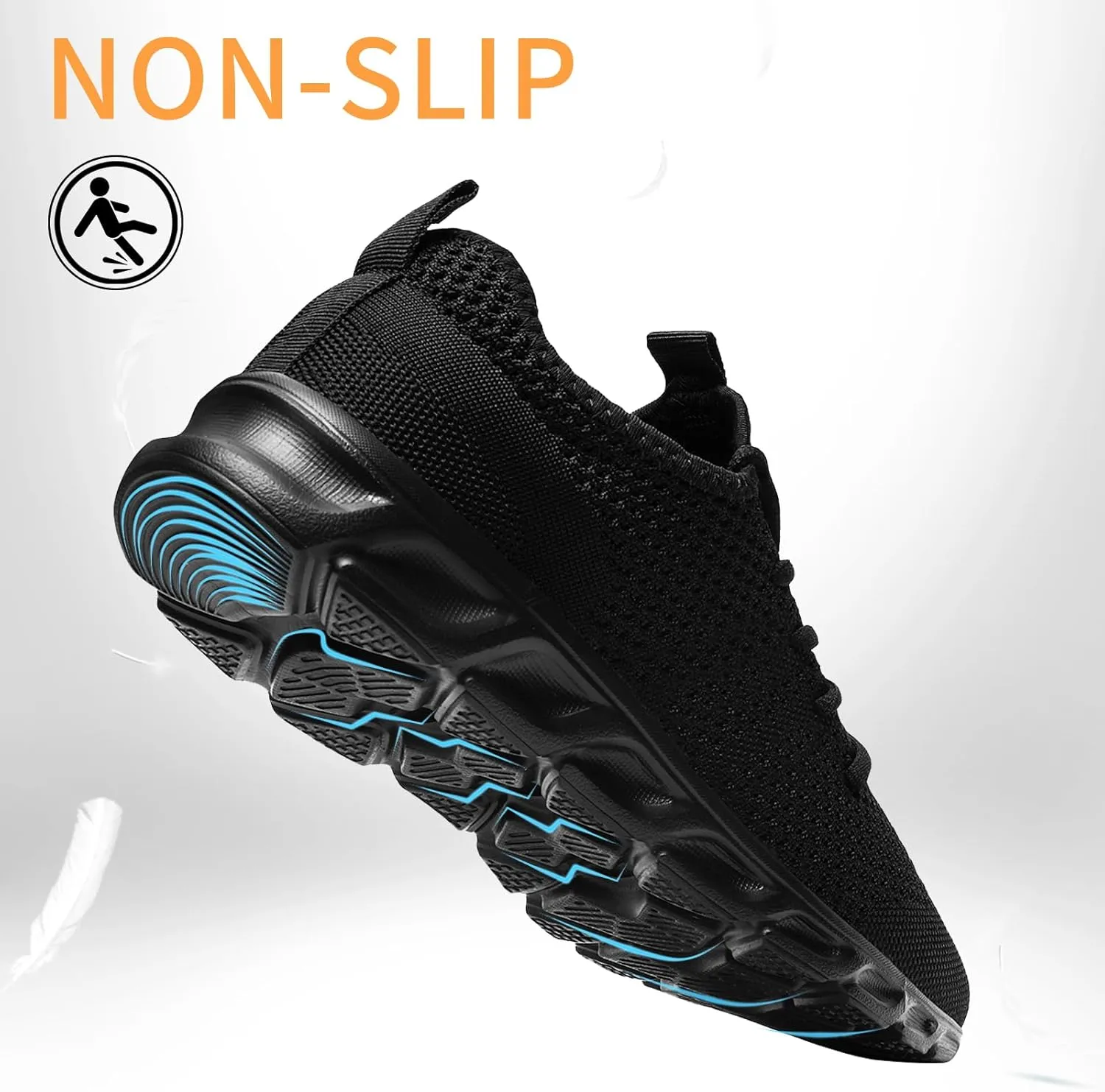 Oltyutc Tennis Gym Shoes for Women Lightweight Running Sneakers Slip On Walking Shoes for Outdoor Workout Travel