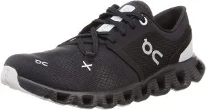 On Women's Cloud X 3 Sneakers, Black, 11 Medium US