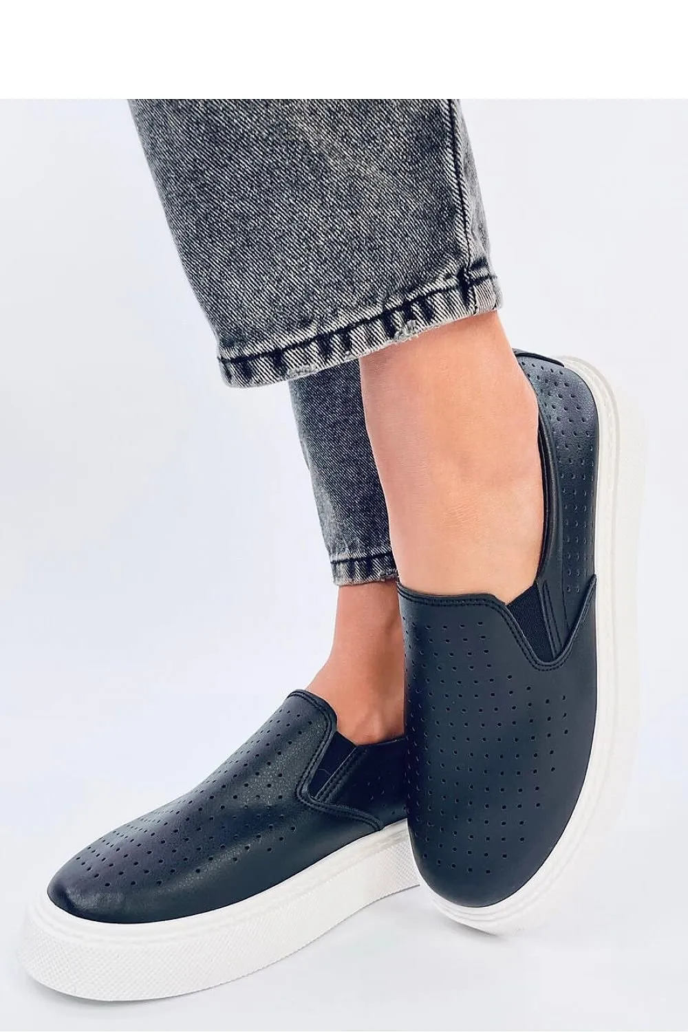 Openwork Women'S Slip-On Sneakers In Eco Leather