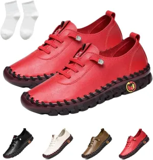 Ortho Stride Plus Shoes for Women, Ultra Soft Orthopedic Shoes, Breathable Round Head Soft Bottom Non-Slip Flat Shoes