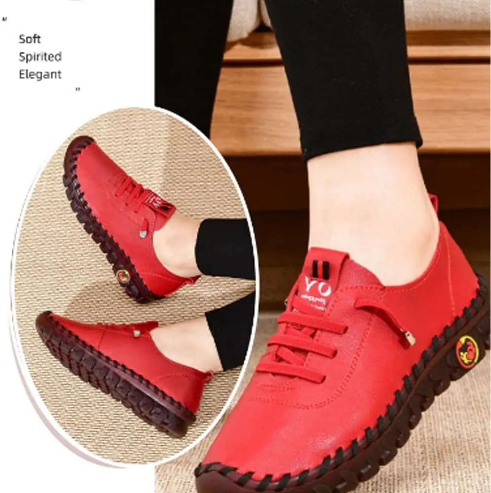 Ortho Stride Plus Shoes for Women, Ultra Soft Orthopedic Shoes, Breathable Round Head Soft Bottom Non-Slip Flat Shoes