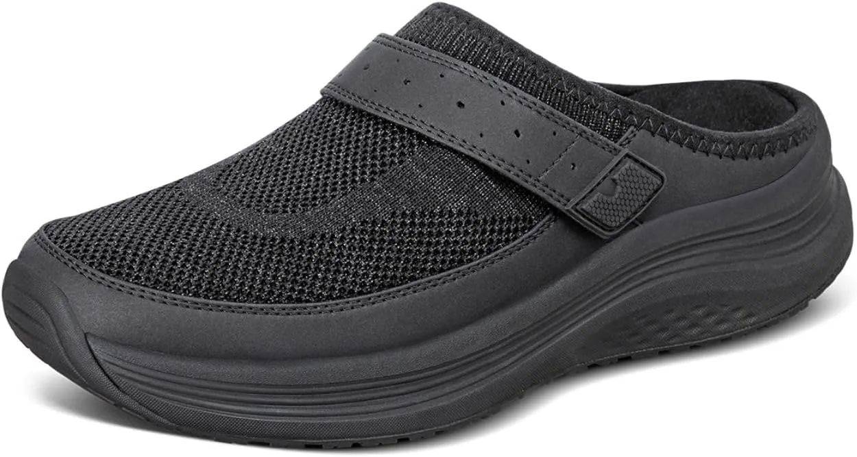 Orthofeet Women's Orthopedic Knit Iris Slip On Mule Sneakers