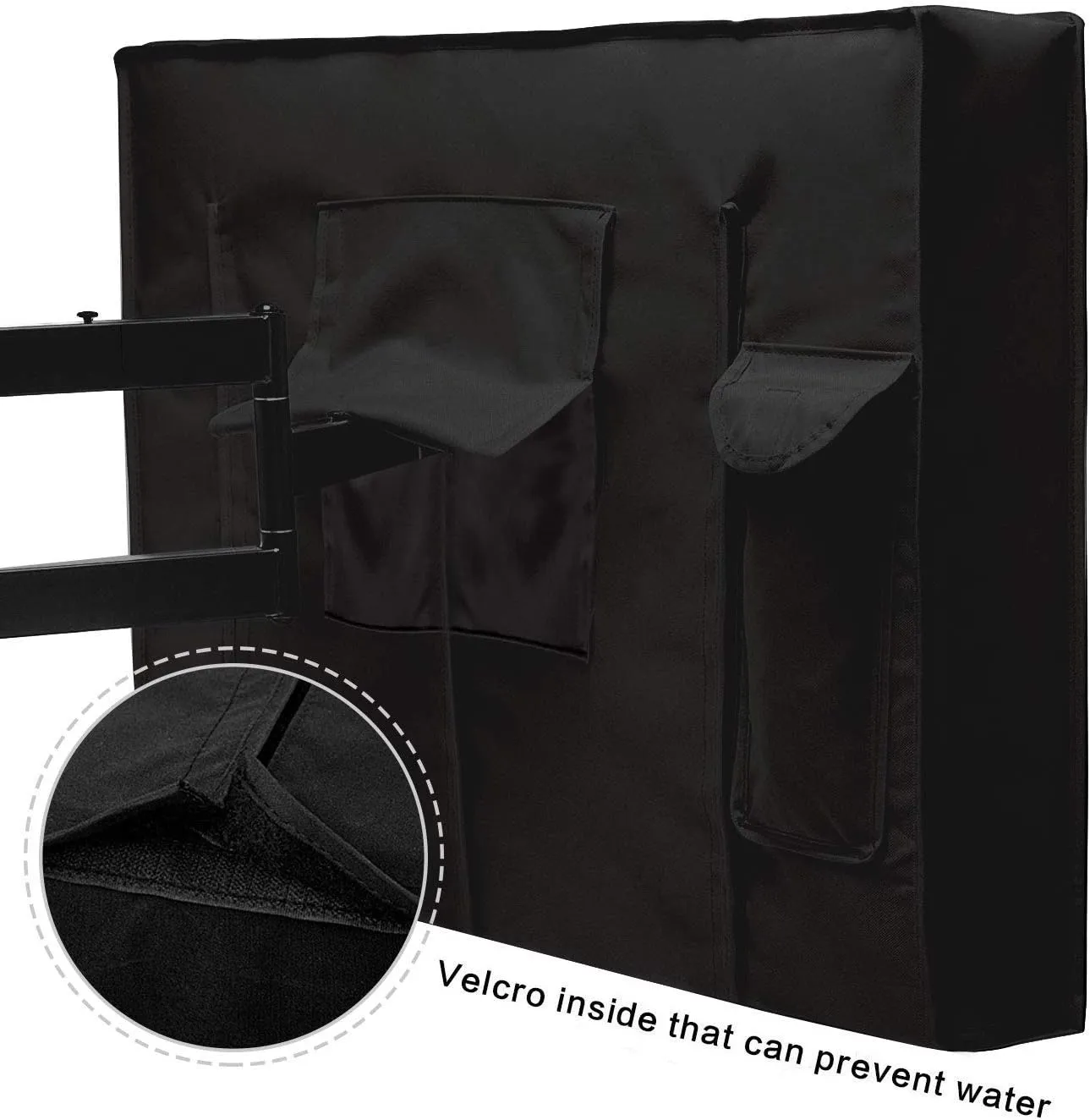 Outdoor TV Cover 52 to 55 inches, Waterproof and Weatherproof, Fits Up to 52''W x 31''H for Outside Flat Screen TV