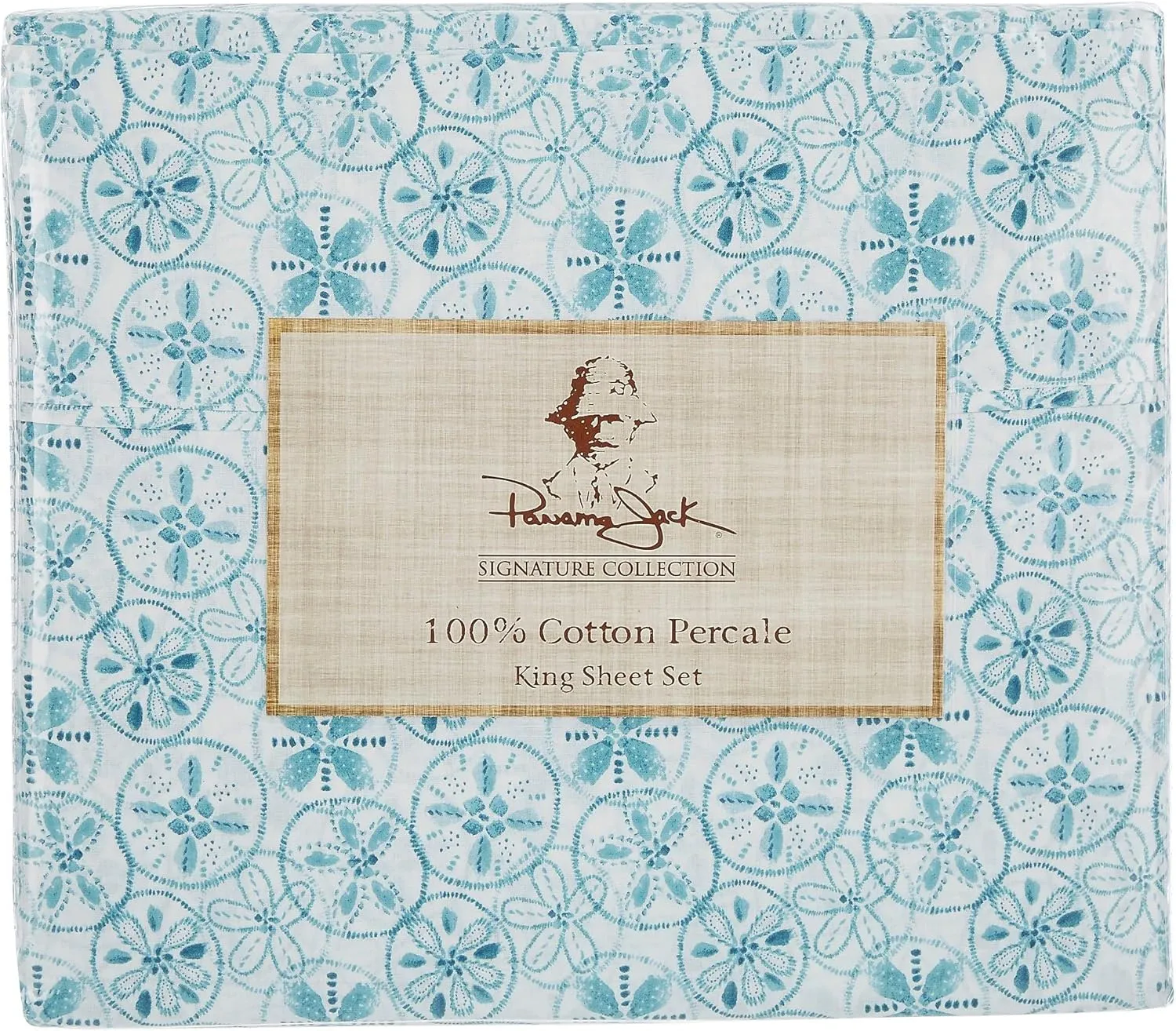 Panama Jack Sand Dollar Sheet Set Full Turquoise