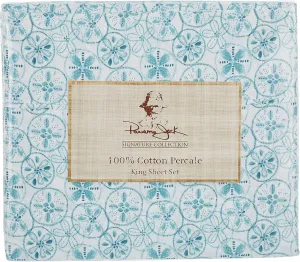 Panama Jack Sand Dollar Sheet Set Full Turquoise