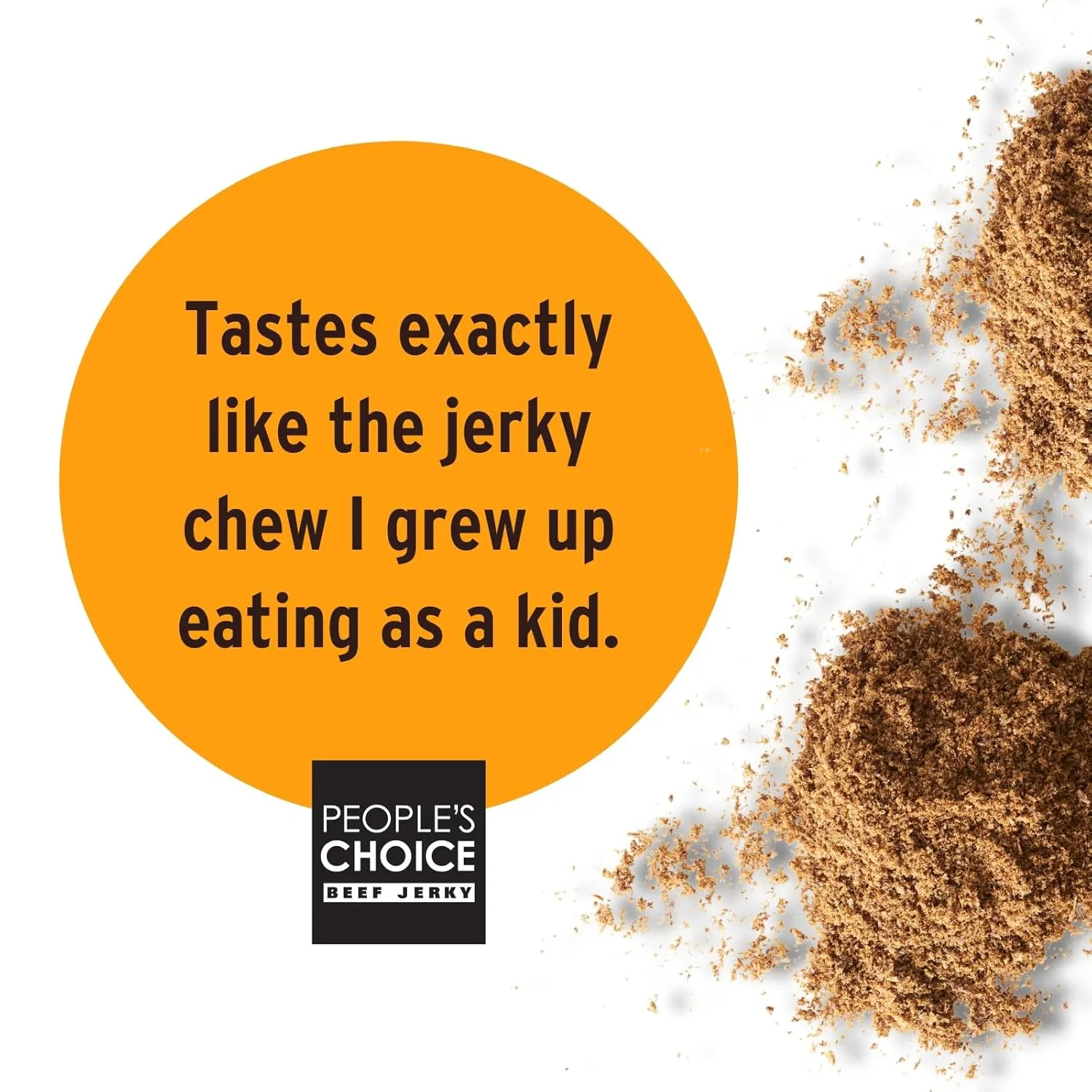People's Choice Beef Jerky - Carne Seca - Machaca - Bulk Beef Jerky Chew - Shredded Beef Jerky - Healthy, Sugar Free, Zero Carb, Gluten Free, Keto Friendly, High Protein Meat Snack - 1 Pound Bag