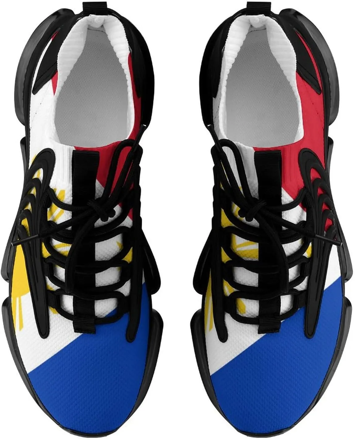 Philippines Flag Comfortable Running Shoes for Men Quick Dry Non-Slip Tennis Gym Sneakers