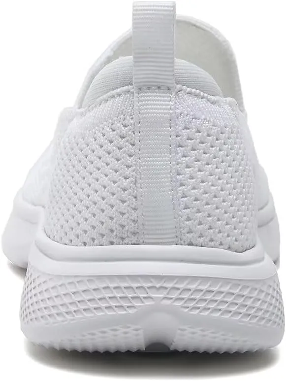 poemlady Walking Shoes Women Slip On Sneakers Knit Lightweight Comfortable Breathable Nurse Shoes for Work Travel