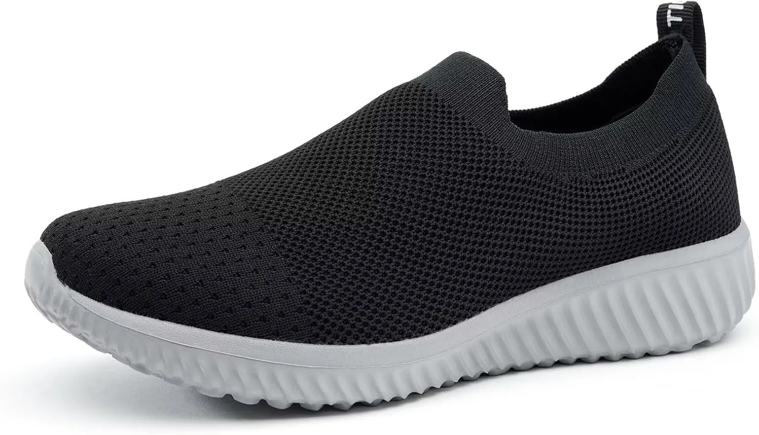 poemlady Walking Shoes Women Slip On Sneakers Knit Lightweight Comfortable Breathable Nurse Shoes for Work Travel