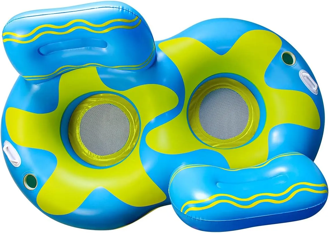Pool Floats for Adults, Adult Pool Float, mesh Bottom Pool raft, with Two Handle and a Big Cup Holder, Great for Chilling in The Pool