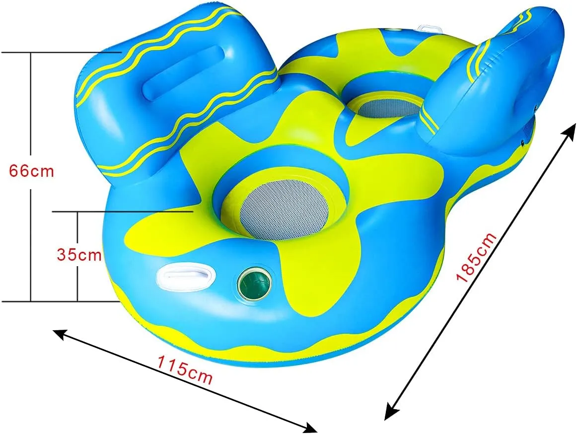 Pool Floats for Adults, Adult Pool Float, mesh Bottom Pool raft, with Two Handle and a Big Cup Holder, Great for Chilling in The Pool