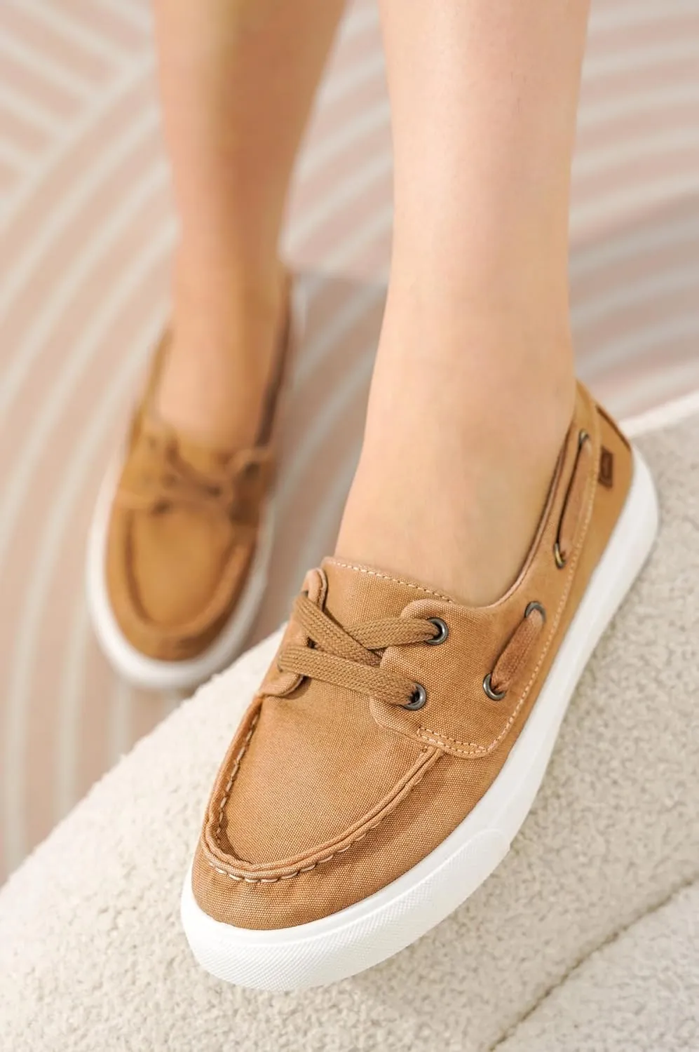 Project Cloud Sneakers for Women - Memory Foam Spring Shoes for Women Footwear - Slip-On Boat Shoes - Non Slip Fashion Sneakers - Lightweight Loafers (Seasalt)