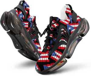 Puerto Rico Rican Flag Country Pride Men's Running Shoes Walking Sneakers for Women Athletic Lightweight Breathable Shoes