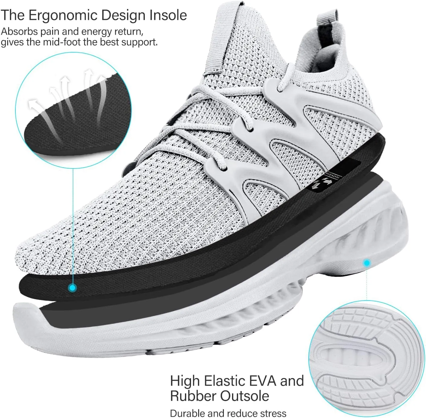 Pujcs Women Shoes Lightweight Tennis Shoes Non Slip Gym Workout Shoes Breathable Mesh Walking Womens Sneakers