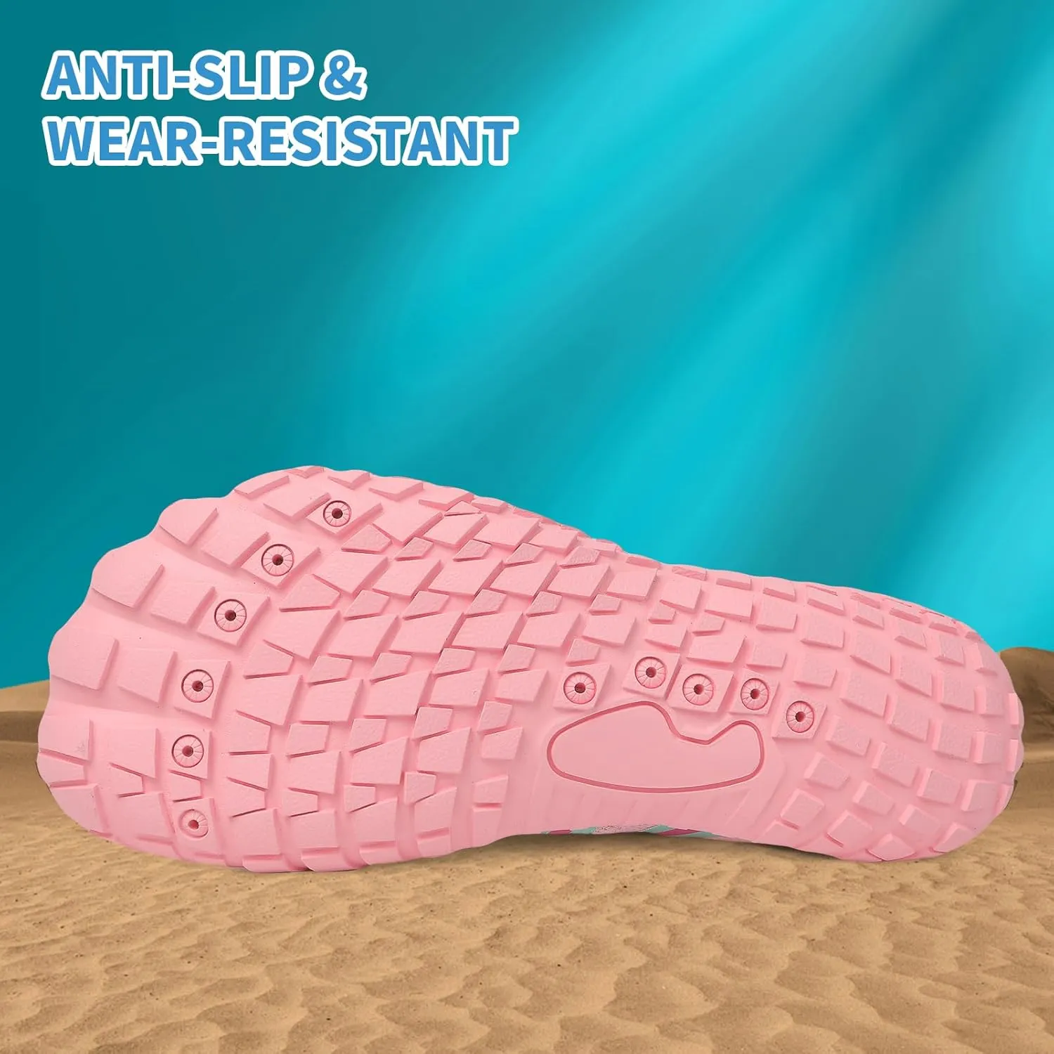 Quick Dry Barefoot Beach & Pool Shoes - Slip-on for Women & Men, Surf, Yoga & Water Sports