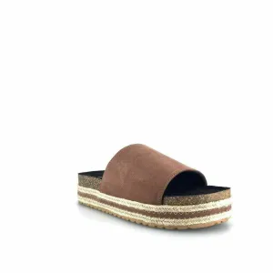 Qupid Womens Size 5M Brown Everyday Espadrille Slides “Idelisa-02”
