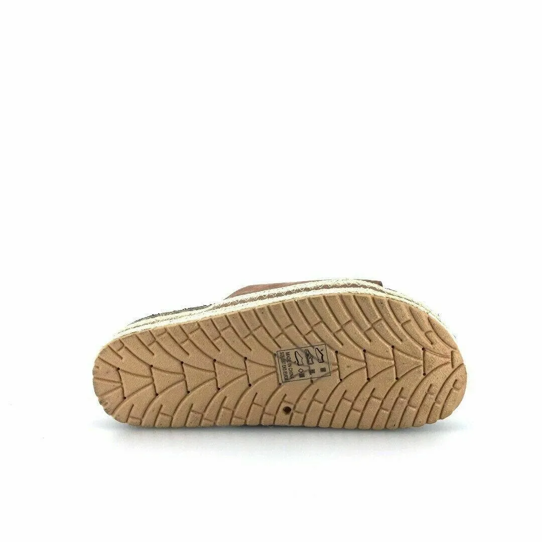 Qupid Womens Size 5M Brown Everyday Espadrille Slides “Idelisa-02”