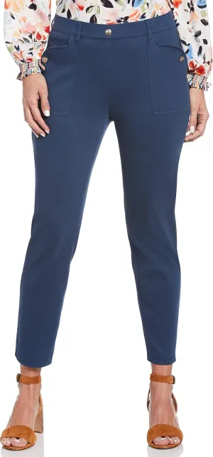 Rafaella Women's Petite Super Stretch Twill Solid Pull-on Pant