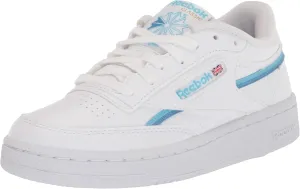 Reebok Men's Club C Sneaker, 14 Ftwr White/Digital Blue/Essential Blue