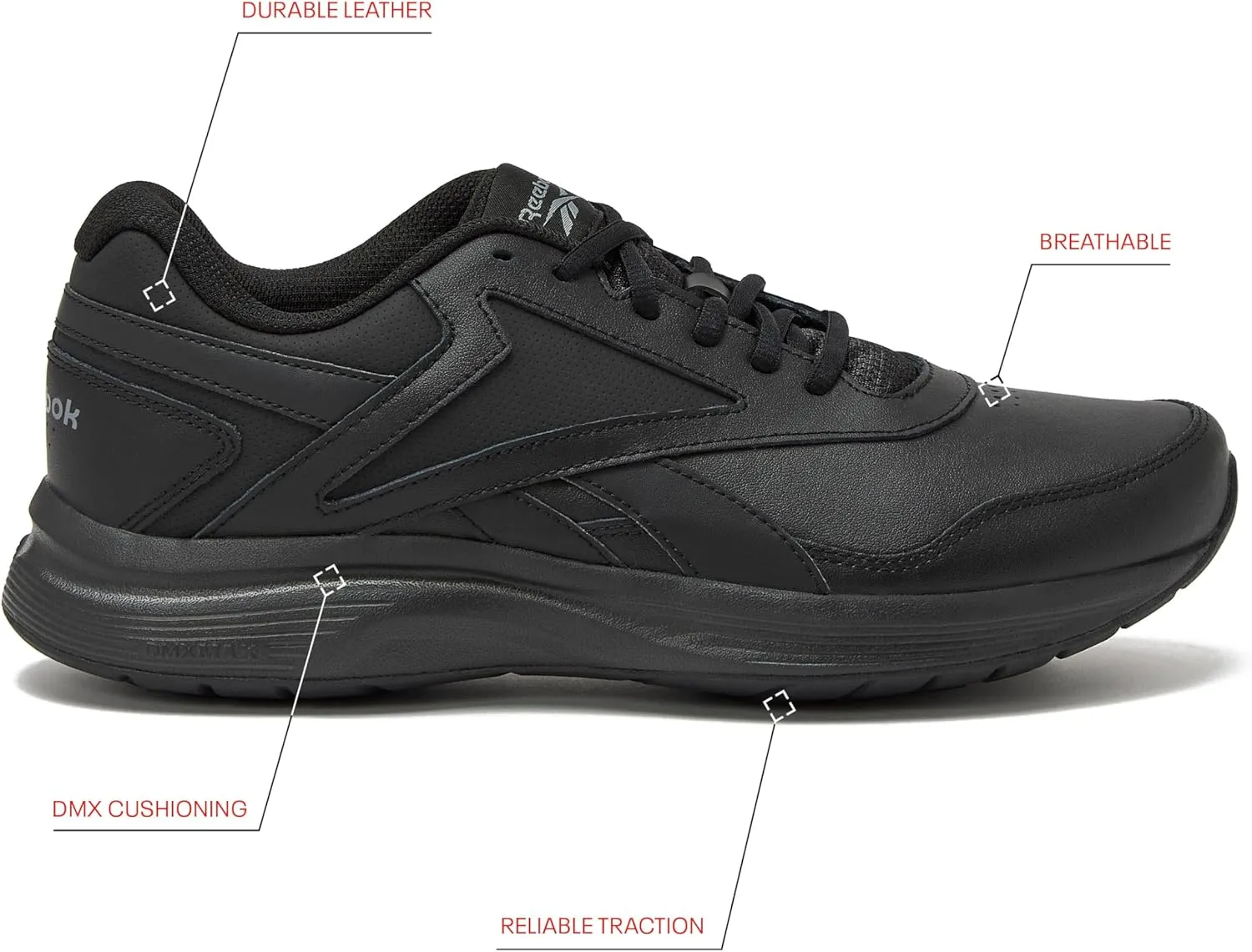 Reebok Men's Walk Ultra 7 DMX Max Shoe, Medium X-Wide