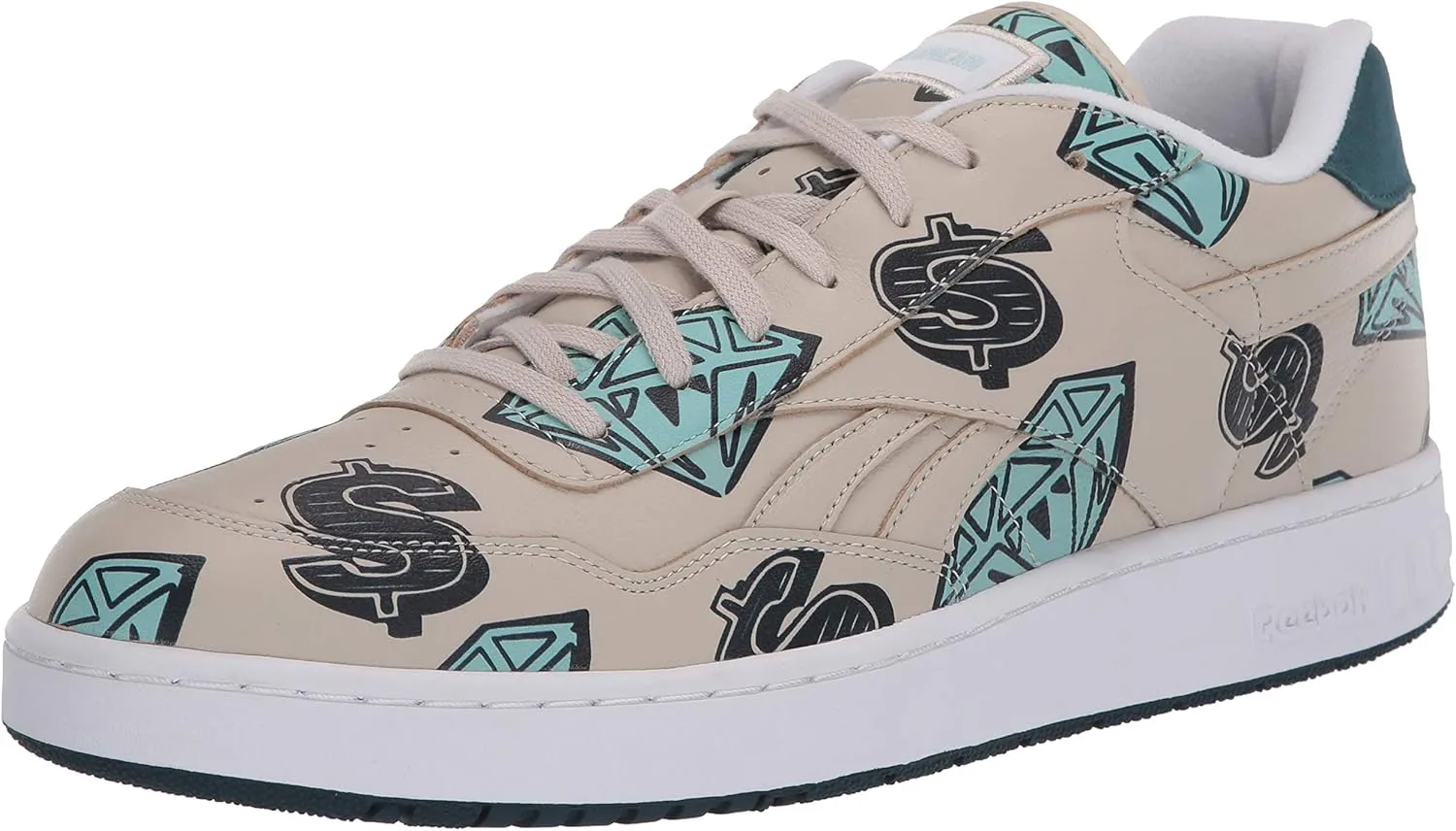 Reebok unisex-adult BB 4000 Sneaker ,stucco/pantone/pantone, 4.5 M US