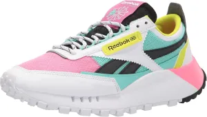 Reebok Women's Classic Legacy Sneaker, White/True Pink/Pixel Mint, 9
