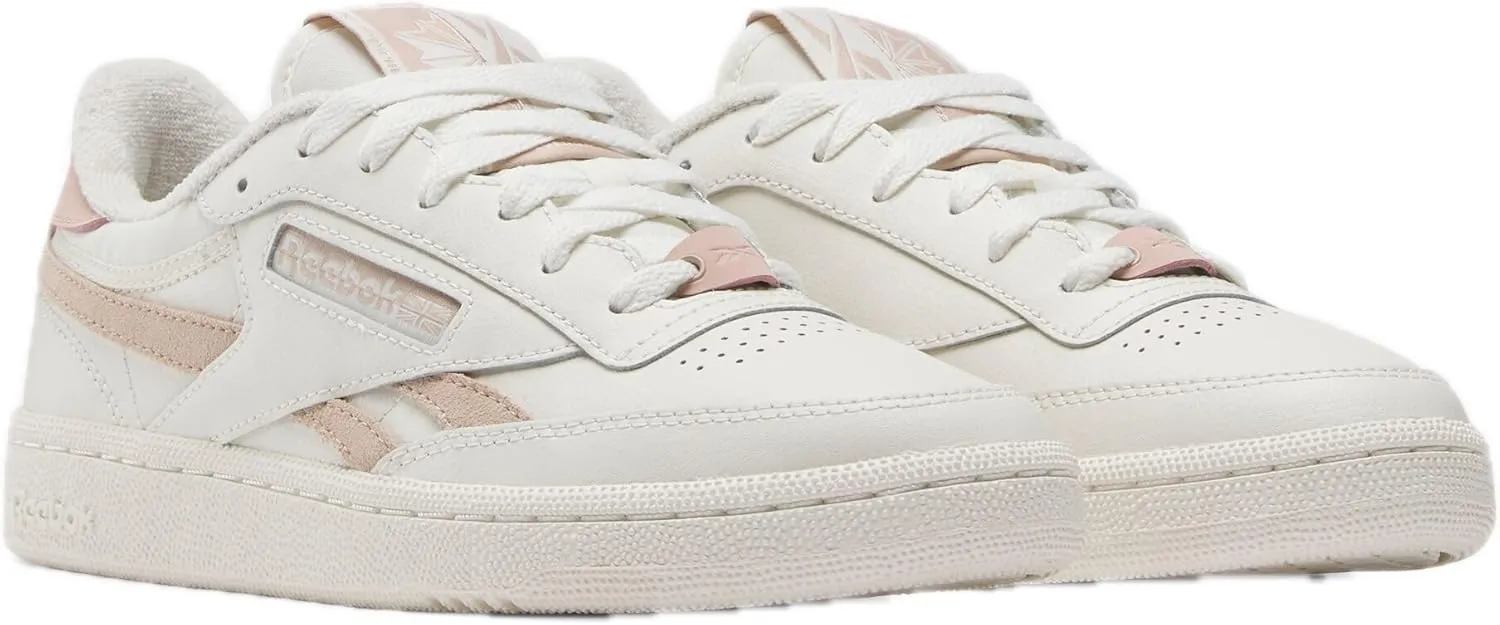 Reebok Women's Club C Revenge Sneaker, Chalk/Pink Stucco/Pink Stucco, 9