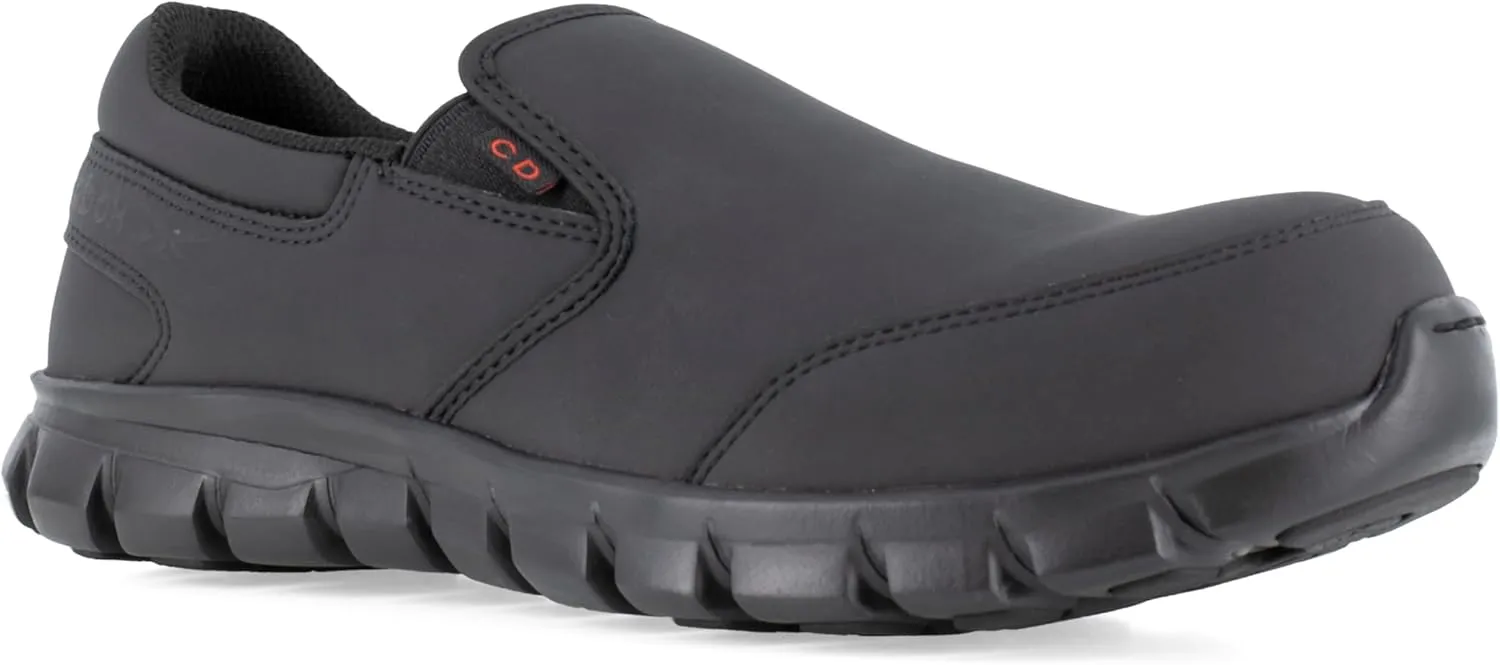 Reebok Work Men's Sublite Cushion CT Slip-On Black/Medium / 8