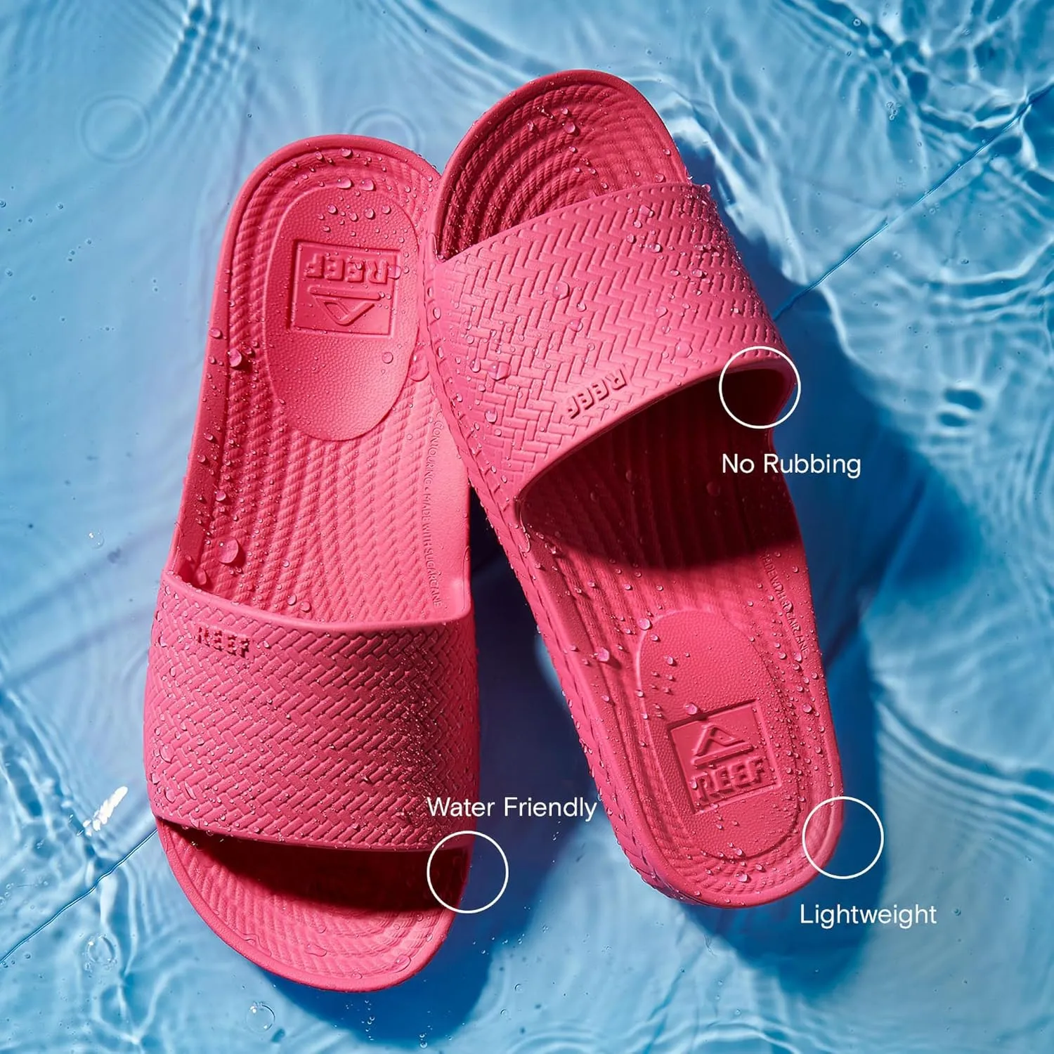 Reef Women's Water Scout Slide Sandal, Oasis, 10