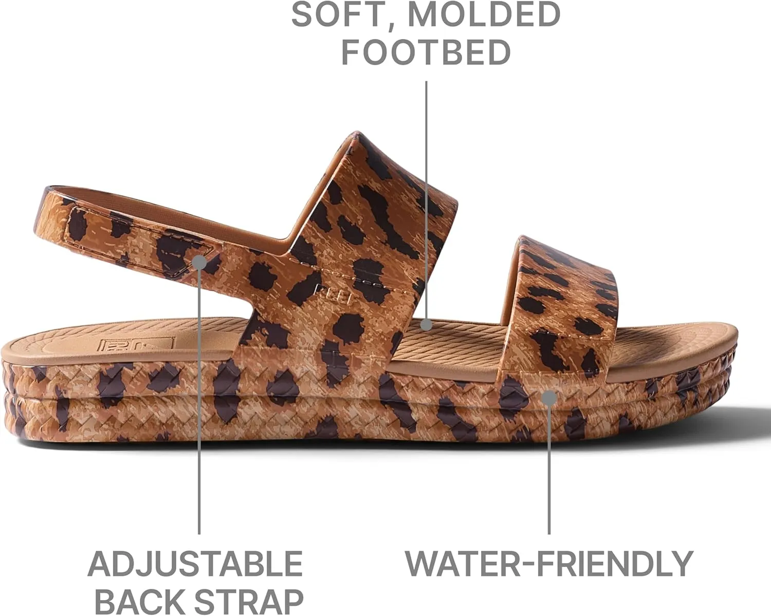 Reef Women's Water Vista Higher Platform Sandal, Water Friendly, Adjustable Strap