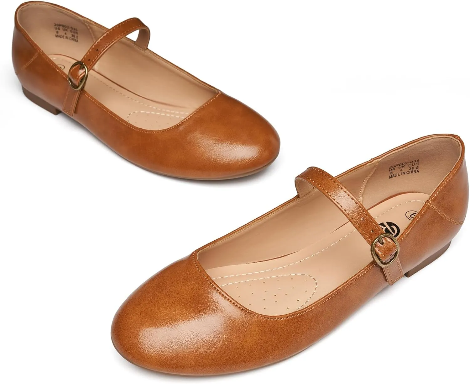 Rekayla Mary Jane Flats Shoes Women Dressy Comfortable Round Toe Slip on Ballet Flat