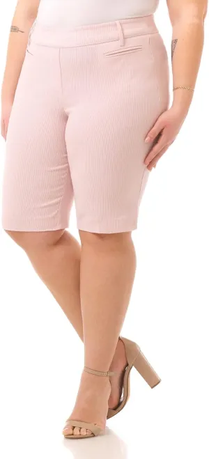 Rekucci Curvy Woman Ease into Comfort Plus Size Modern City Short