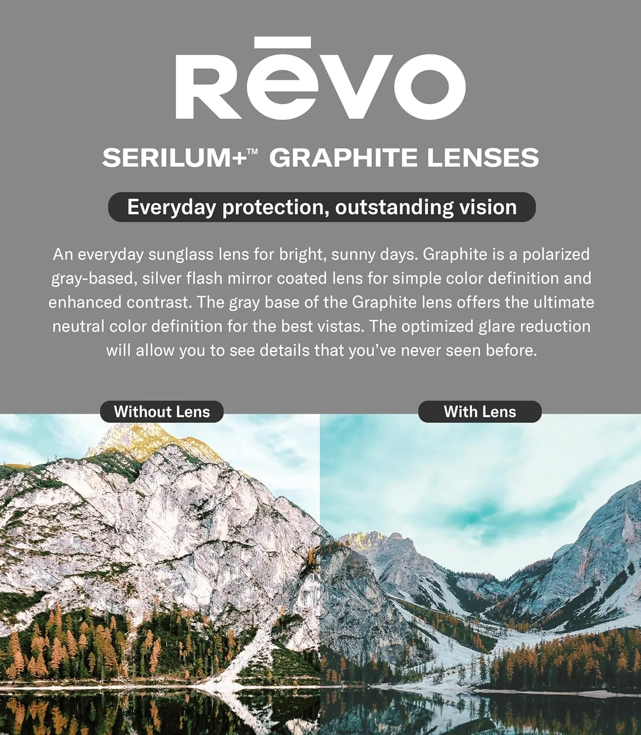 Revo Sunglasses Jett: Polarized Lens with Semi-Rimless Rectangle Wrap Frame
