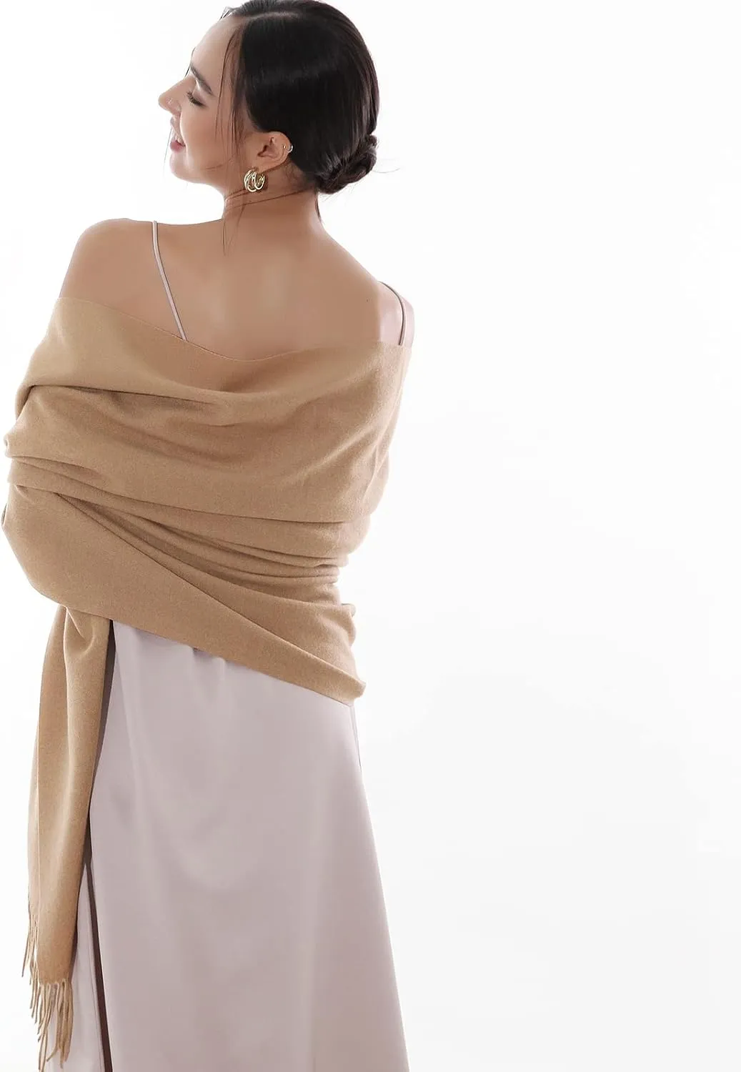 RIIQIICHY Winter Scarfs for Women Pashmina Shawls Wraps for Evening Dresses Large Warm Soft Scarves