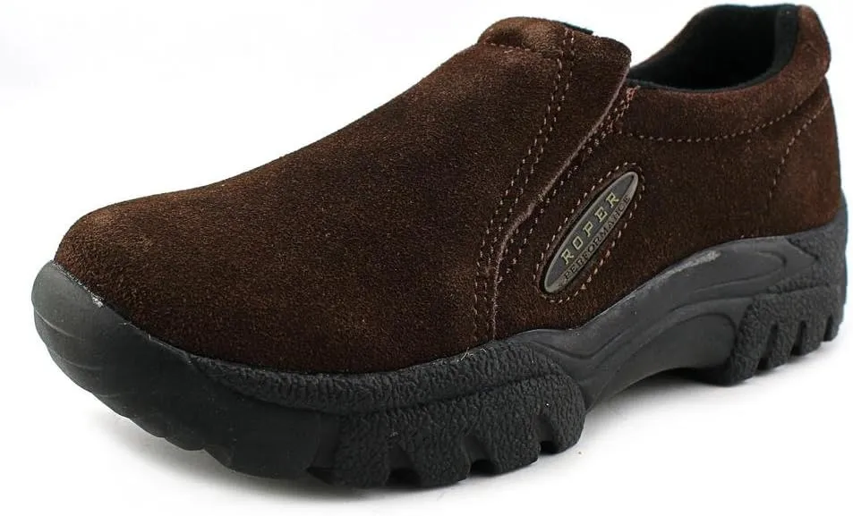 ROPER Mens Performance Slip On Work Safety Shoes Casual - Brown
