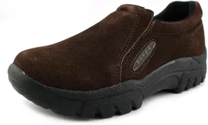 ROPER Mens Performance Slip On Work Safety Shoes Casual - Brown