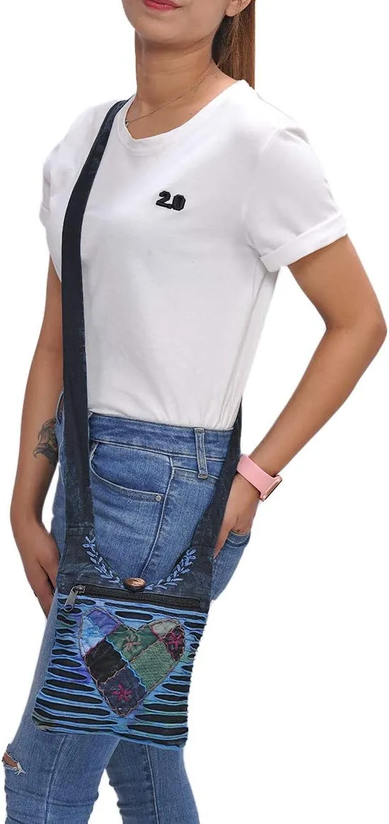 ROYAL The Collection Small Hippie Phone Purse Crossbody, Boho Travel Bag